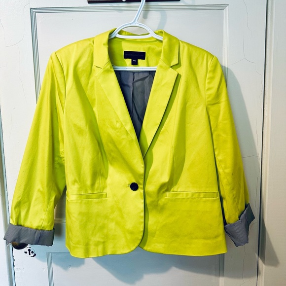 Neon Cropped Blazer - Picture 1 of 4